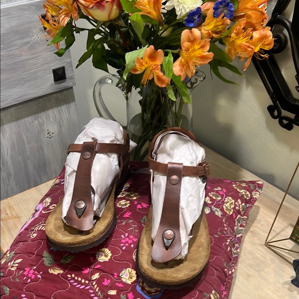 Birkenstock Tan Leather Sandals